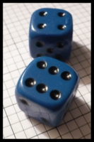 Dice : Dice - 6D - Rubber Blue - SK Collection buy Nov 2010